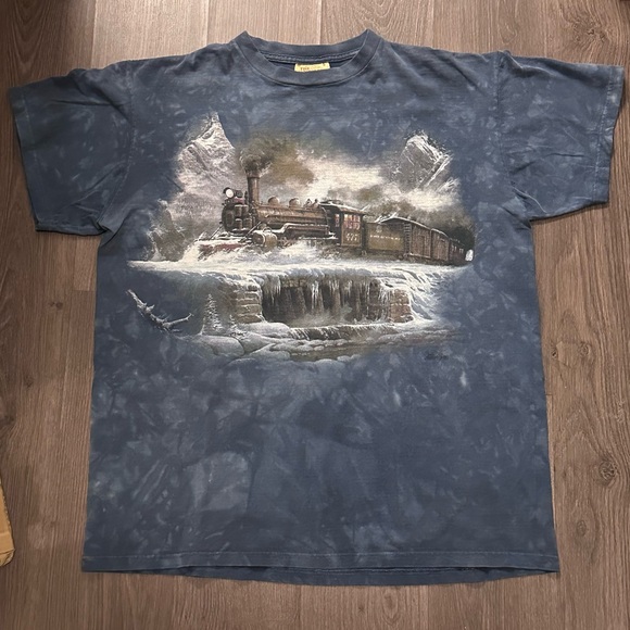 The Mountain Other - Vintage 90s The Mountain Tye Dye Train Tee
